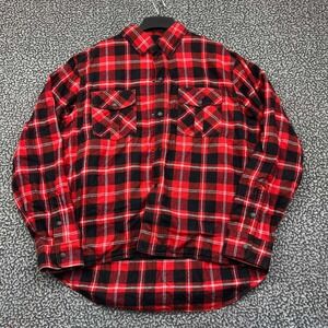 Z1R Duke Shirt Men Extra Large Motorcycle Flannel Plaid Long Sleeve Cotton XL‎